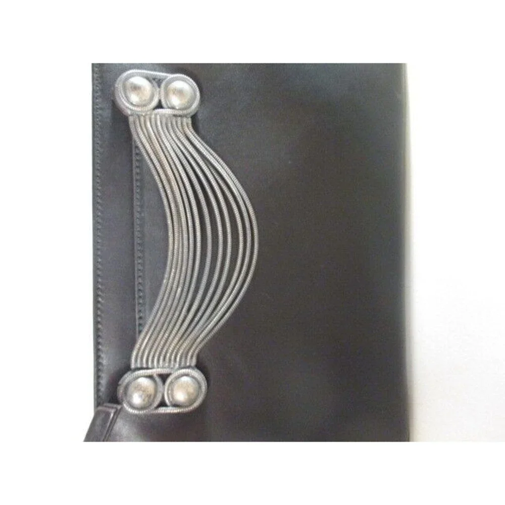 Dannijo Womne's Viper Soma Metallic Chain Leather Clutch Bag NWOT 695